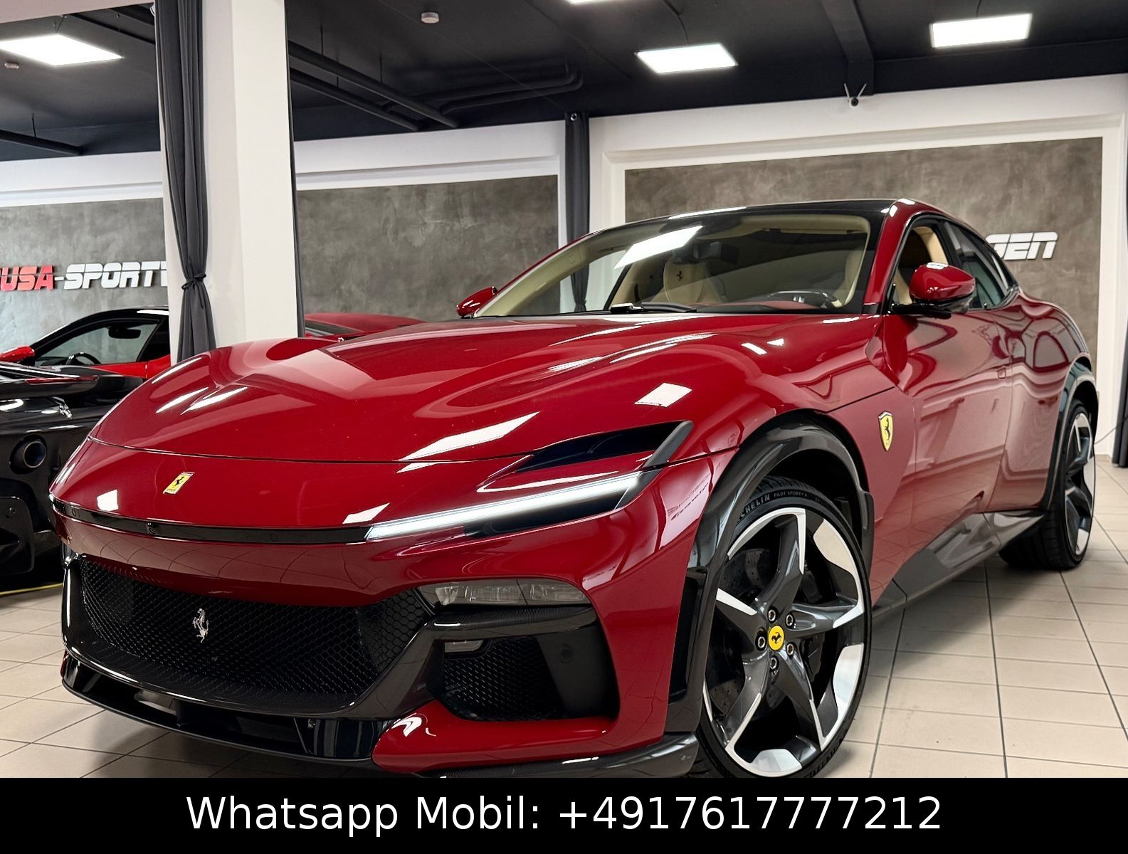 Fahrzeugabbildung Ferrari PUROSANGUE V12 RED EXT CREMA INT CARBON FULLOPT!