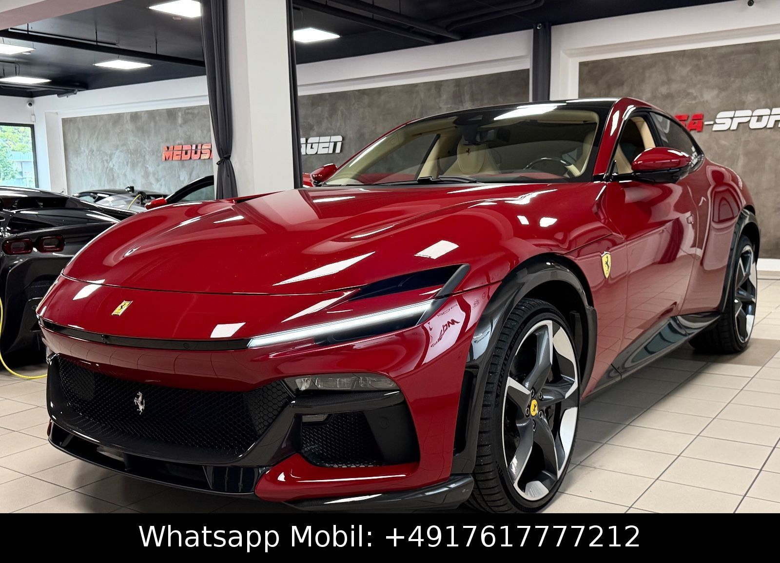 Ferrari PUROSANGUE V12 RED EXT CREMA INT CARBON FULLOPT!
