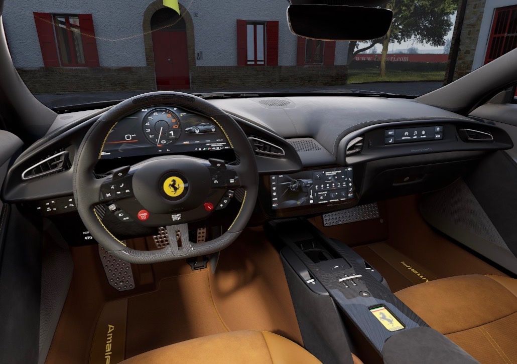 Fahrzeugabbildung Ferrari AMALFI MASSAGE JBL LIFT CARBON PDISPLAY PR26 NEW
