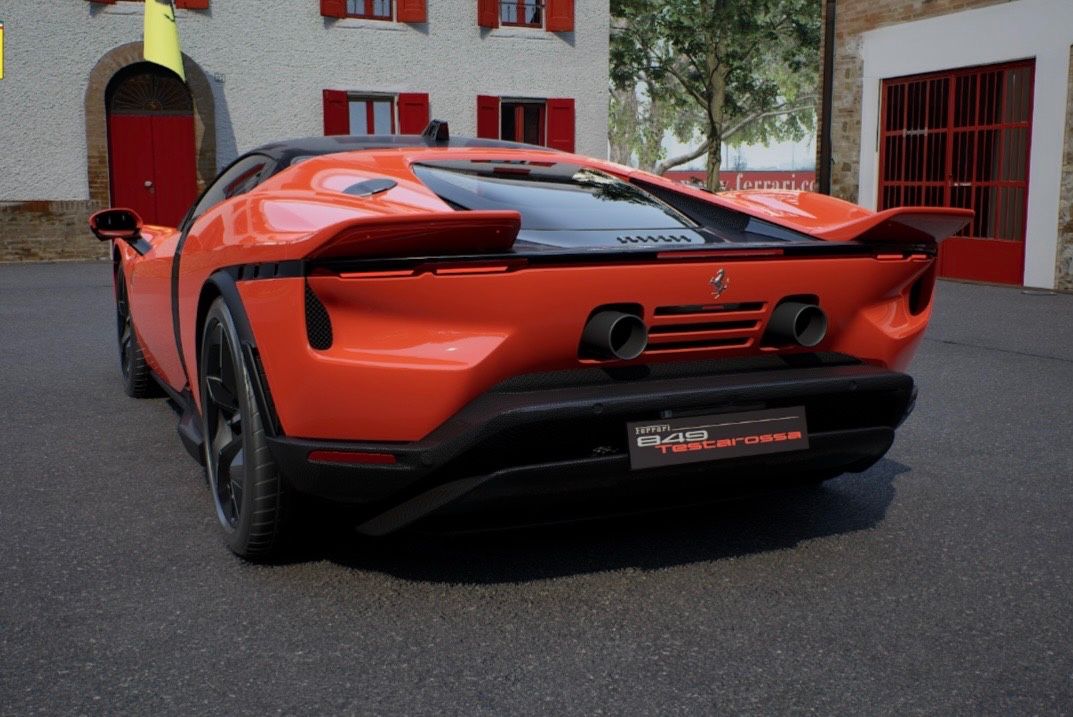 Fahrzeugabbildung Ferrari TESTAROSSA ROSSOCORSA FULL CARBON JBL LIFT READY